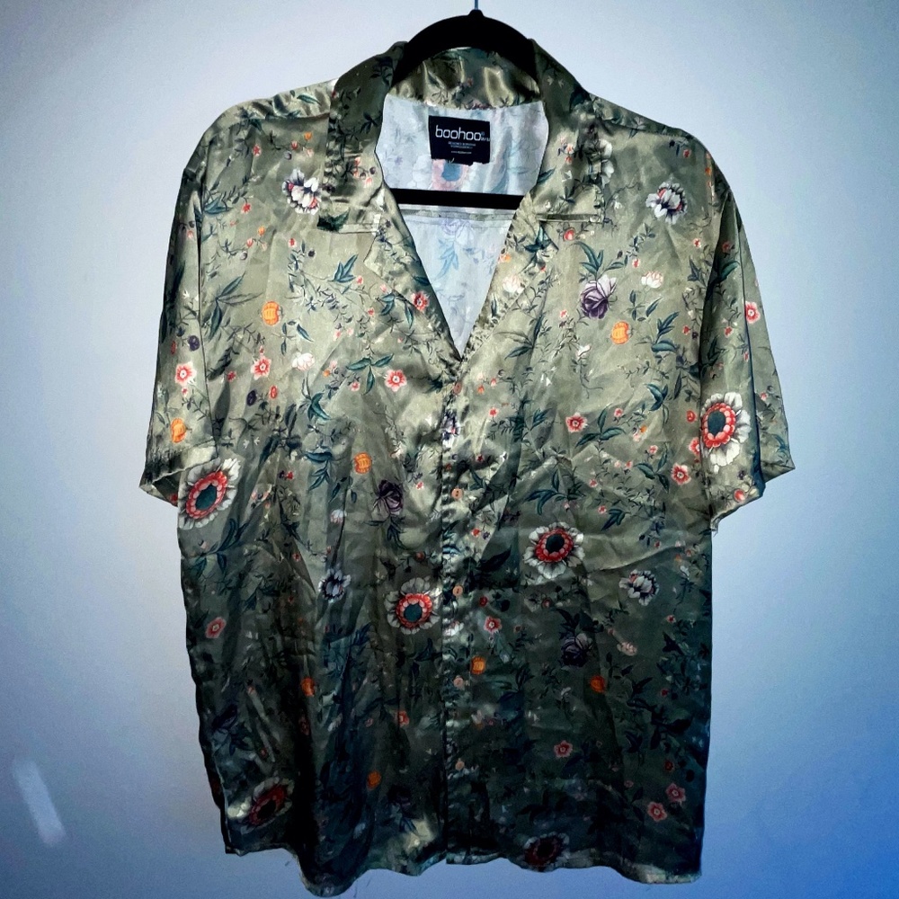 boohooMAN Silk Shirt